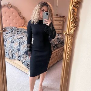 Black bodycon‎ dress